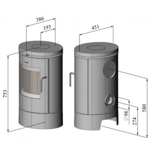 Stufa a legna Morsoe 6140 | 5,9 kW - immagine 2