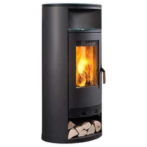 Stufa a legna in pietra ollare Wodtke Momo water+ da 8 kW - immagine 3