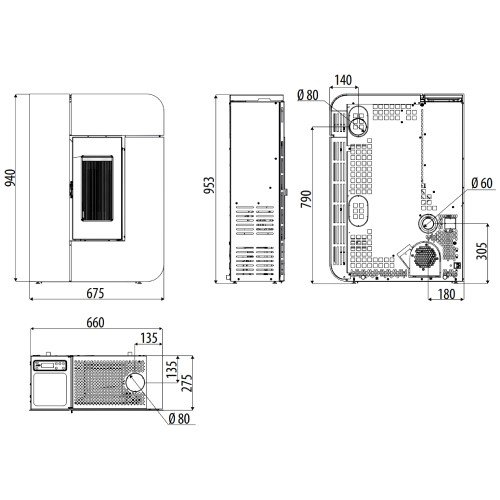 Stufa a Pellet MCZ ALEA Air 7 S1 7 kW - immagine 2